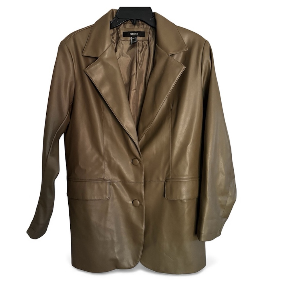 Forever 21 vegan Leather Blazer